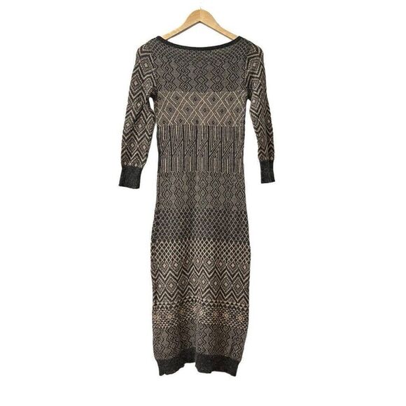 Anthropologie Sparrow Sweater Dress Size Small Gray Alpaca Wool Long Sleeve - Picture 2 of 10